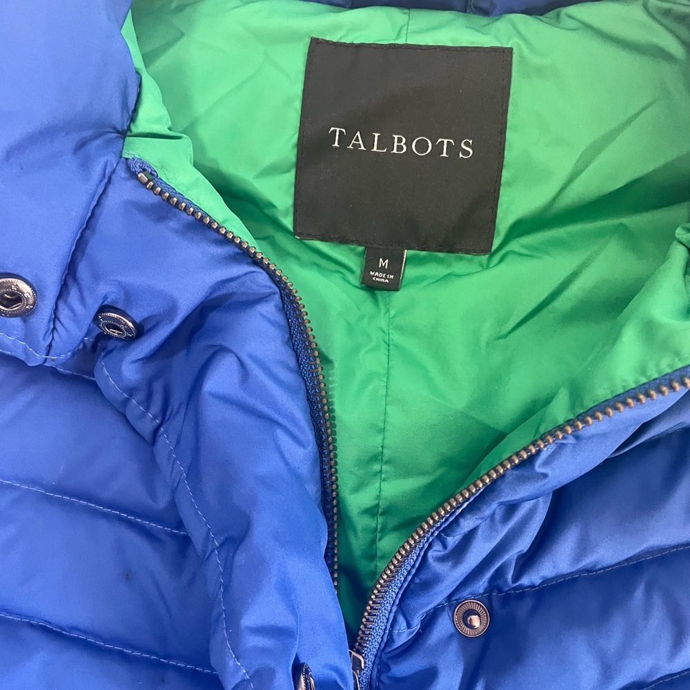 Talbots Down Filled Vest Like New! Medium - image 3